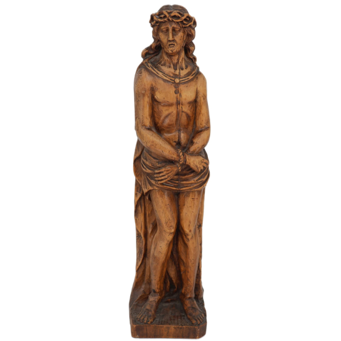 Biczowanie Jezusa Chrystusa rzeźba drewno XIX wiek