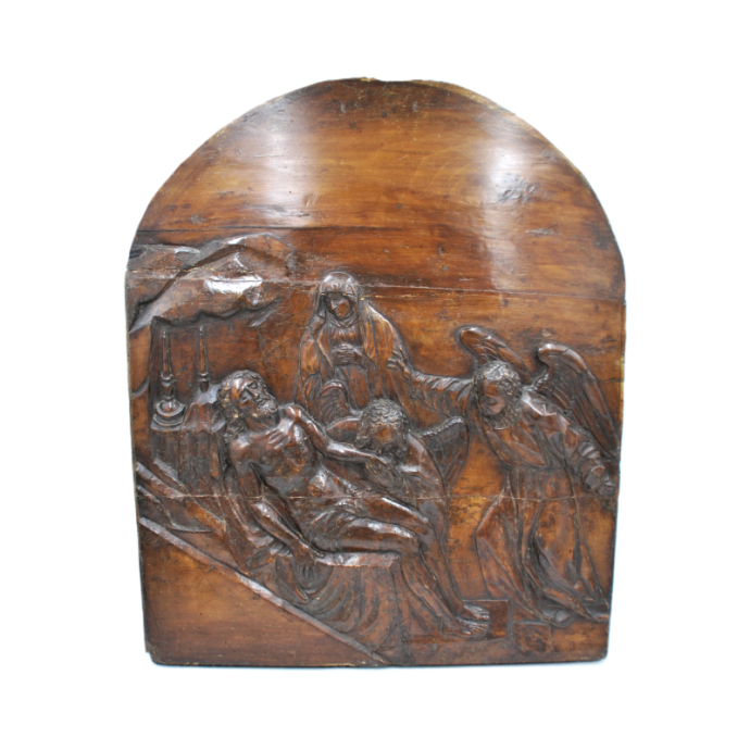 Grób Jezusa Chrystusa relief drewniany XIX wiek